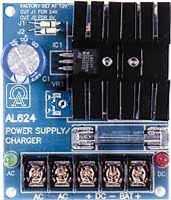 Altronix AL624 Linear Power Supply/Charger, Switch selectable 6VDC-12VDC-24VDC, 1.2 amp of continuous supply current @ 6VDC or 12VDC or .75 amp of continuous supply current @ 24VDC, Filtered and electronically regulated outputs, Short circuit and thermal overload protection, Built-in charger for sealed lead acid or gel type battery backup, UPC Altronix AL624 Linear Power Supply/Charger, Switch selectable 6VDC-12VDC-24VDC, 1.2 amp of continuous supply current @ 6VDC or 12VDC or .75 amp of continu 