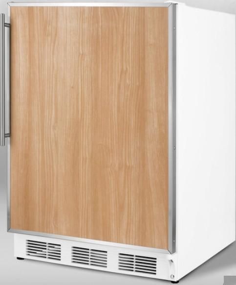 Summit AL650BIIF Compact Refrigerator with Adjustable Wire Shelves, 24