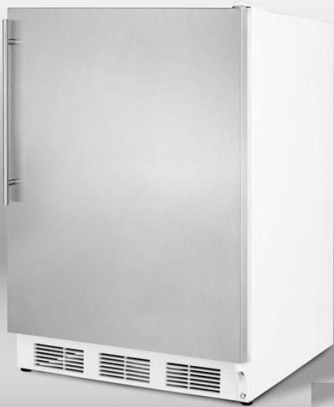 Summit AL650BISSHV Compact Refrigerator with Adjustable Wire Shelves, 24