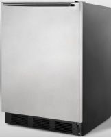 Summit AL652BSSHH Compact Refrigerator, 5.1 cu.ft. Capacity, 1 Crisper Quantity, 3 Shelf Quantity, Glass Shelf Type, Glass Crisper Cover Type, Transparent Crisper Finish, 3 Full Door Shelves Quantity, Cycle Defrost Type, Dial Thermostat Type, Rear of Unit Condenser Location, 4 Level Legs Quantity, Adjustable Shelf, Light, Counter-Depth, Freezer, Undercounter, Stainless Door with Horizontal Towel Bar (AL652BSSHH AL652B SSHH AL652B-SSHH AL-652BSSHH AL 652BSSHH) 