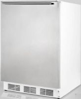 Summit AL750BISSHH Compact All-Refrigerator, 24 Size, 5.5 Cu. Ft. Capacity, Automatic Defrost, 3 Shelf Quantity, Wire Shelf Type, Adjustable Thermostat, Dial Thermostat Type, Rear Of Unit Condensor Location, 4 Level Legs Quantity, Adjustable Shelf, Interior Light, 100% CFC Free, Counter-Depth, Stainless Door with Horizontal Thin Handle (AL750BI SSHH AL750BI-SSHH AL750 AL-750 AL 750) 