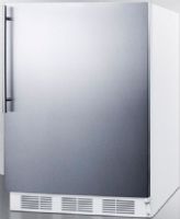 Summit AL750BISSHV Compact All-Refrigerator, 24 Size, 5.5 Cu. Ft. Capacity, Automatic Defrost, 3 Shelf Quantity, Wire Shelf Type, Adjustable Thermostat, Dial Thermostat Type, Rear Of Unit Condensor Location, 4 Level Legs Quantity, Adjustable Shelf, Interior Light, 100% CFC Free, Counter-Depth, Stainless Door with Vertical Thin Handle (AL750BI-SSHV AL750BI SSHV AL750 AL-750 AL 750) 