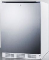 Summit AL750LBISSHH Compact All-Refrigerator, 24 Size, 5.5 Cu. Ft. Capacity, Automatic Defrost, 3 Shelf Quantity, Wire Shelf Type, Adjustable Thermostat, Dial Thermostat Type, Rear Of Unit Condensor Location, 4 Level Legs Quantity, Adjustable Shelf, Interior Light, 100% CFC Free, Factory Installed Lock, Counter-Depth, Stainless Door with Horizontal Thin Handle, Undercounter, Field Reversible Doors, Shipping Weight, 115 Lbs (AL750LBI SSHH AL750LBI-SSHH AL750LBISSHH AL750 AL-750 AL 750) 