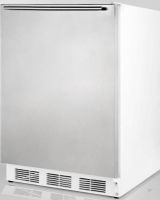 Summit AL750SSHH Compact All-Refrigerator, 24 Size, 5.5 Cu. Ft. Capacity, Automatic Defrost, 3 Shelf Quantity, Wire Shelf Type, Adjustable Thermostat, Dial Thermostat Type, Rear Of Unit Condensor Location, 4 Level Legs Quantity, Adjustable Shelf, Interior Light, 100% CFC Free, Counter-Depth, UPC 761101009681 (AL750SSHH AL750 SSHH AL750-SSHH AL750 AL-750 AL 750)  