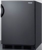 Summit AL752B Refrigerator 5.5 cu. ft., 32" High, Fully automatic defrost, ADA Compliant Compact Refrigerator, Black, Interior light, Adjustable thermostat, 115 Volts, 60 hertz, 32 inch height for lower ADA counters, Sturdy easy-to-grasp handle, Energy efficient design, Large adjustable glass shelves (each shelf holds trays up to 19.5" x 15.5"), UPC 761101002620 (AL-752B AL752 AL75)  