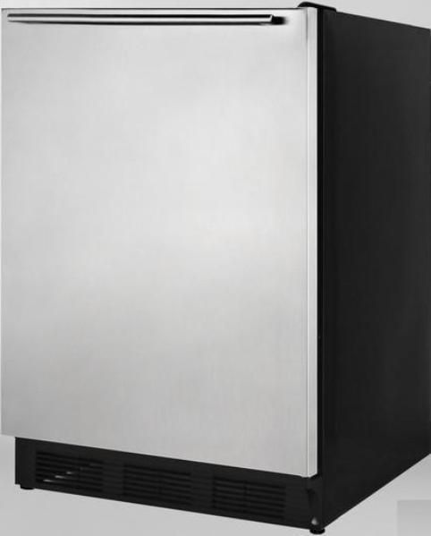 Summit AL752BBISSHH Compact All-Refrigerator with Adjustable Glass Shelves, 24