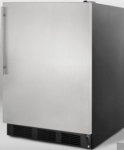 Summit AL752BSSHV Compact All-Refrigerator with Adjustable Glass Shelves, 24