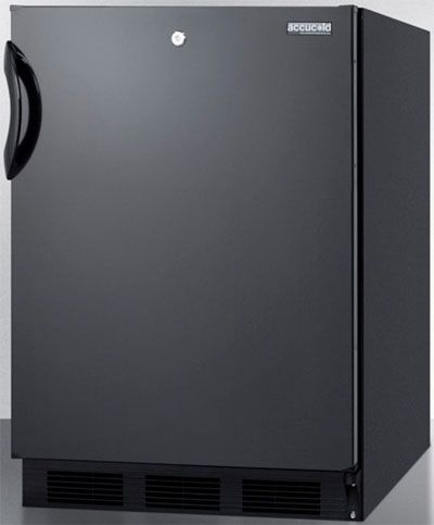 Summit AL752LBL Compact All-Refrigerator with Adjustable Glass Shelves, 24
