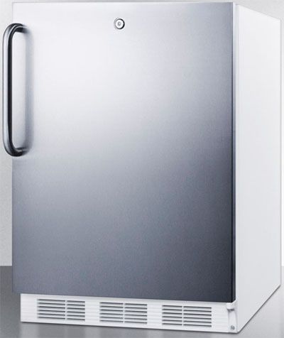 Summit ALB751LSSTB Compact All-Refrigerator with Adjustable Wire Shelves, 24