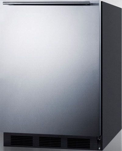 Summit ALB753BSSHH Compact All-Refrigerator with Adjustable Glass Shelves, 24