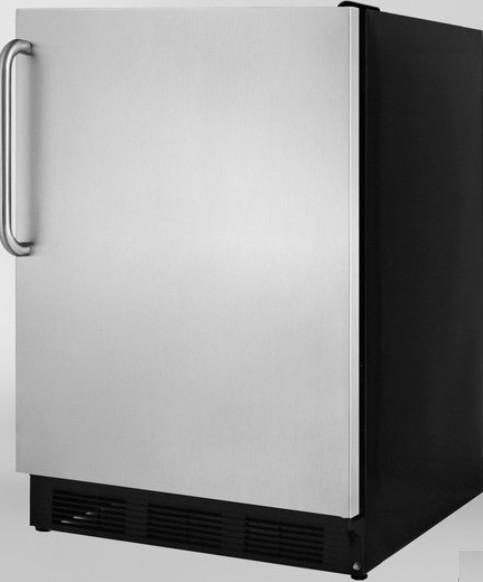 Summit ALB753BSSTB Compact All-Refrigerator with Adjustable Glass Shelves, 24