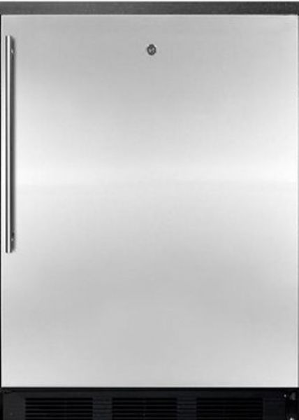 Summit ALB753LBLSSHV Compact All-Refrigerator with Adjustable Glass Shelves, 24