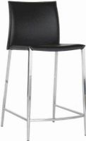 Wholesale Interiors ALC-1899A-65-BK Holofernes Mid-back Leather Counter Stool in Black, Stool Back, Steel Chair Material, Leather Seat Material, 26" Seat Height, 37.8" Overall Height, Upholstered in black bonded leather, Frame constructed in sturdy steel, Lightly padded high density foam, Comfortable foam seating. Price per Unit, Sold in Multiples of 2 (ALC1899A65BK ALC-1899A-65-BK ALC 1899A 65 BK ALC1899A65 ALC-1899A-65 ALC 1899A 65 ALC1899A65BLACK ALC-1899A-65-BLACK ALC 1899A 65 BL 