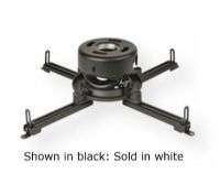Boxlight ALLIN1-1W Universal Projector Mount, White, Adjustable Height Min 1.21" (31mm)/Max 2.14" (54mm), Pitch +5° / -20°, Roll +/-10°, 360° with extension column / 30° swivel when flush mounted, Maximum Load Capacity 25 lbs / 11.3 kg, Dimensions (LxWxH) 13.56" x 6.37" x 3.25", Weight 2.6 lbs / 1.2 kg (ALLIN11W ALLIN1 1W) 