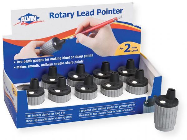 Alvin ALP41D Rotary Lead Pointer Display; Contents 10 Pieces of ALP41; Dimensions 9.5