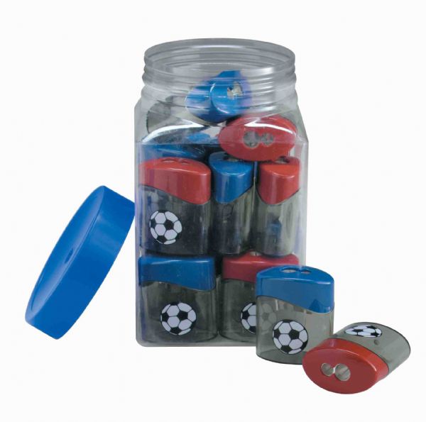 alvin-0938nd-double-hole-elliptic-canister-soccer-pencil-sharpener