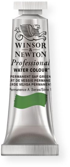 Winsor & Newton 102503 Artists' Watercolor 5ml Permanent Sap Green; Maximum color strength with greater tinting possibilities; Watercolor type; 5 ml content; Tube format; EAN 50694822 (CRIMSON5ML TUBE5ML WATERCOLOR5ML ALVIN102503 ALVINTUBE5ML WINSORNEWTON-TUBE-5ML)