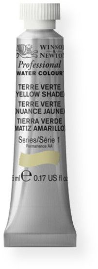 Winsor & Newton 102638 Artists' Watercolor 5ml Terre Verte Yellow Shade; Maximum color strength with greater tinting possibilities; Watercolor type; 5 ml content; Tube format; EAN 50041435 (CRIMSON5ML TUBE5ML WATERCOLOR5ML ALVIN102638 ALVINTUBE5ML WINSORNEWTON-TUBE-5ML)
