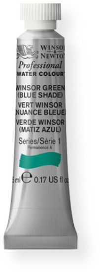 Winsor & Newton 102719 Artists' Watercolor 5ml Green Blue Shade; Maximum color strength with greater tinting possibilities; Watercolor type; 5 ml content; Tube format; EAN 50694952 (CRIMSON5ML TUBE5ML WATERCOLOR5ML ALVIN102719 ALVINTUBE5ML WINSORNEWTON-TUBE-5ML)