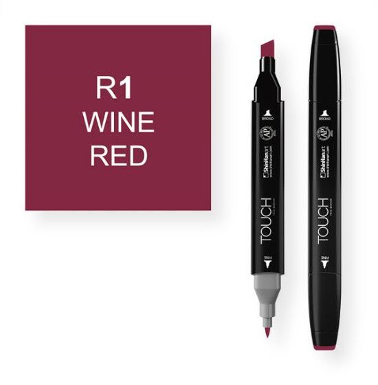 ShinHan Art 1110001-R1 Wine Red Marker; An advanced alcohol based ink formula that ensures rich color saturation and coverage with silky ink flow; The alcohol-based ink doesn't dissolve printed ink toner, allowing for odorless, vividly colored artwork on printed materials; EAN 8809309660029 (SHINHANARTALVIN SHINHANART-ALVIN SHINHANART1110001-R1 SHINHANART-1110001-R1 ALVIN1110001-R1 ALVIN-1110001R1)
