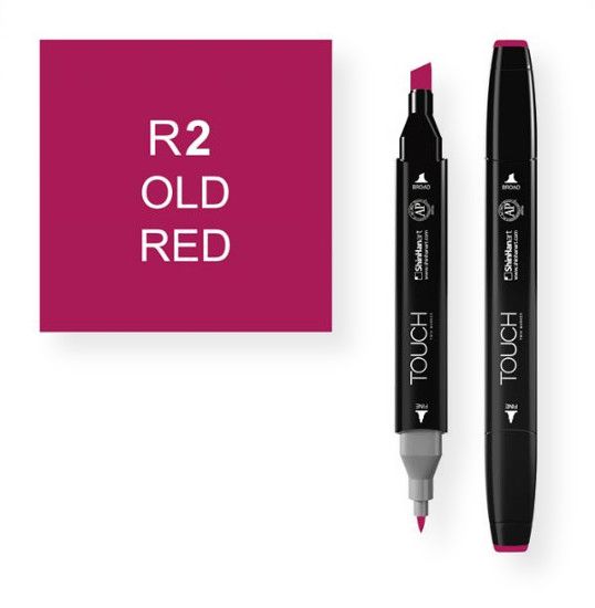 ShinHan Art 1110002-R2 Old Red Marker; An advanced alcohol based ink formula that ensures rich color saturation and coverage with silky ink flow; The alcohol-based ink doesn't dissolve printed ink toner, allowing for odorless, vividly colored artwork on printed materials; EAN 8809309660036 (SHINHANARTALVIN SHINHANART-ALVIN SHINHANART1110002-R2 SHINHANART-1110002-R2 ALVIN1110002-R2 ALVIN-1110002-R2)