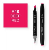 ShinHan Art 1110010-R10 Deep Red Marker; An advanced alcohol based ink formula that ensures rich color saturation and coverage with silky ink flow; The alcohol-based ink doesn't dissolve printed ink toner, allowing for odorless, vividly colored artwork on printed materials; The delivery of ink flow can be perfectly controlled to allow precision drawing; EAN 8 