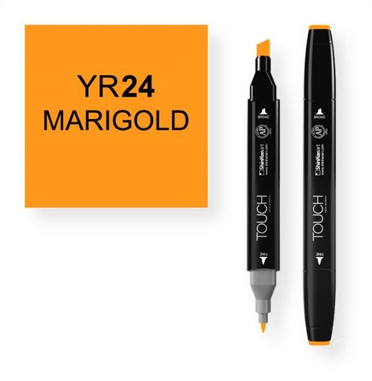 ShinHan Art 1110024-YR24 Marigold Marker; An advanced alcohol based ink formula that ensures rich color saturation and coverage with silky ink flow; The alcohol-based ink doesn't dissolve printed ink toner, allowing for odorless, vividly colored artwork on printed materials; EAN 8809309660234 (SHINHANARTALVIN SHINHANART-ALVIN SHINHANART1110024-YR24 SHINHANART-1110024-YR24 ALVIN1110024-YR24 ALVIN-1110024-YR24)