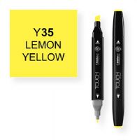 ShinHan Art 1110035-Y35 Lemon Yellow Marker; An advanced alcohol based ink formula that ensures rich color saturation and coverage with silky ink flow; The alcohol-based ink doesn't dissolve printed ink toner, allowing for odorless, vividly colored artwork on printed materials; EAN 8809309660333 (SHINHANARTALVIN SHINHANART-ALVIN SHINHANART1110035-Y35 SHINHANART-1110035-Y35 ALVIN1110035-Y35 ALVIN-1110035-Y35) 
