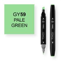 ShinHan Art 1110059-GY59 Pale Green Marker; An advanced alcohol based ink formula that ensures rich color saturation and coverage with silky ink flow; The alcohol-based ink doesn't dissolve printed ink toner, allowing for odorless, vividly colored artwork on printed materials; The delivery of ink flow can be perfectly controlled to allow precision drawing; EAN 8809309660555 (SHINHANARTALVIN SHINHANART-ALVIN SHINHANAR1110059-GY59 SHINHANART-1110059-GY59 ALVIN1110059-GY59 ALVIN-1110059-GY59) 