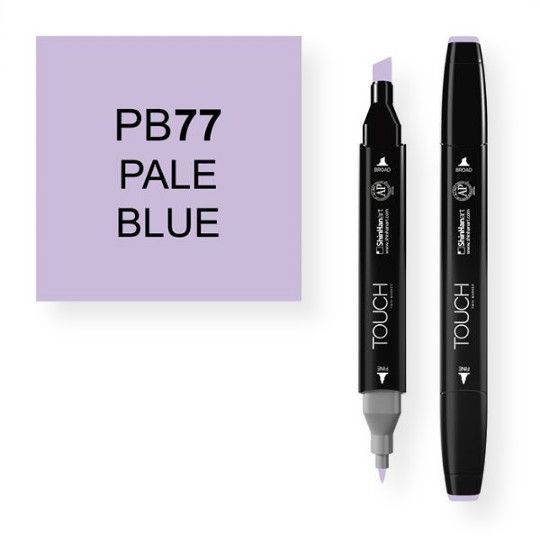 ShinHan Art 1110077-PB77 Pale Blue Marker; An advanced alcohol based ink formula that ensures rich color saturation and coverage with silky ink flow; The alcohol-based ink doesn't dissolve printed ink toner, allowing for odorless, vividly colored artwork on printed materials; The delivery of ink flow can be perfectly controlled to allow precision drawing; EAN 8809309660722 (SHINHANARTALVIN SHINHANART-ALVIN SHINHANARTALVIN1110077-PB77 SHINHANART-1110077-PB77 ALVIN1110077-PB77  ALVIN-1110077-PB77)