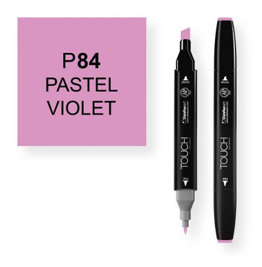 ShinHan Art 1110084-P84 Pastel Violet Marker; An advanced alcohol based ink formula that ensures rich color saturation and coverage with silky ink flow; The alcohol-based ink doesn't dissolve printed ink toner, allowing for odorless, vividly colored artwork on printed materials; The delivery of ink flow can be perfectly controlled to allow precision drawing; EAN 8809309660760 (SHINHANARTALVIN SHINHANART-ALVIN SHINHANARTALVIN1110084-P84 SHINHANART-1110084-P84 ALVIN1110084-P84 ALVIN-1110084-P84)