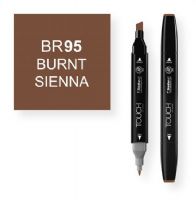 ShinHan Art 1110095-BR95 Burnt Sienna Marker An advanced alcohol based ink formula that ensures rich color saturation and coverage with silky ink flow; The alcohol-based ink doesn't dissolve printed ink toner, allowing for odorless, vividly colored artwork on printed materials; The delivery of ink flow can be perfectly controlled to allow precision drawing; The ergonomically designed rectangular body resists rolling on work surfaces and provides a perfect grip that avoids smudges and smears; EAN 