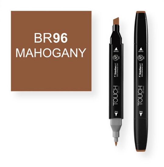 ShinHan Art 1110096-BR96 Mahogany Marker; An advanced alcohol based ink formula that ensures rich color saturation and coverage with silky ink flow; The alcohol-based ink doesn't dissolve printed ink toner, allowing for odorless, vividly colored artwork on printed materials; The delivery of ink flow can be perfectly controlled to allow precision drawing; The ergonomically designed rectangular body resists rolling on work surfaces and provides a perfect grip that avoids smudges and smears; EAN 88