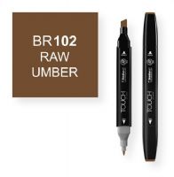 ShinHan Art 111110102-BR102 Raw Umber Marker; An advanced alcohol based ink formula that ensures rich color saturation and coverage with silky ink flow; The alcohol-based ink doesn't dissolve printed ink toner, allowing for odorless, vividly colored artwork on printed materials; The delivery of ink flow can be perfectly controlled to allow precision drawing; The ergonomically designed rectangular body resists rolling on work surfaces and provides a perfect grip that avoids smudges and smears; EA 