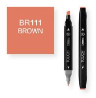 ShinHan Art 1110111-BR111 Brown Marker; An advanced alcohol based ink formula that ensures rich color saturation and coverage with silky ink flow; The alcohol-based ink doesn't dissolve printed ink toner, allowing for odorless, vividly colored artwork on printed materials; The delivery of ink flow can be perfectly controlled to allow precision drawing; The ergonomically designed rectangular body resists rolling on work surfaces and provides a perfect grip that avoids smudges and smears; EAN 8809 
