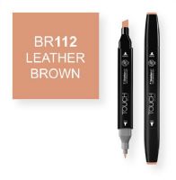 ShinHan Art 1110112-BR112 Leather Brown Marker; An advanced alcohol based ink formula that ensures rich color saturation and coverage with silky ink flow; The alcohol-based ink doesn't dissolve printed ink toner, allowing for odorless, vividly colored artwork on printed materials; The delivery of ink flow can be perfectly controlled to allow precision drawing; The ergonomically designed rectangular body resists rolling on work surfaces and provides a perfect grip that avoids smudges and smears;  