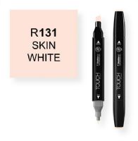 ShinHan Art 1110131-R131 Skin White Marker; An advanced alcohol based ink formula that ensures rich color saturation and coverage with silky ink flow; The alcohol-based ink doesn't dissolve printed ink toner, allowing for odorless, vividly colored artwork on printed materials; The delivery of ink flow can be perfectly controlled to allow precision drawing; The ergonomically designed rectangular body resists rolling on work surfaces and provides a perfect grip that avoids smudges and smears; EAN  