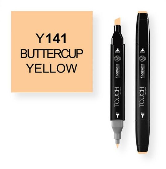 ShinHan Art 1110141-Y141 Buttercup Yellow Marker; An advanced alcohol based ink formula that ensures rich color saturation and coverage with silky ink flow; The alcohol-based ink doesn't dissolve printed ink toner, allowing for odorless, vividly colored artwork on printed materials; The delivery of ink flow can be perfectly controlled to allow precision drawing; EAN 8809309661156 (SHINHANARTALVIN SHINHANART-ALVIN SHINHANARTALVIN1110141-Y141 SHINHANART-1110141-Y141 ALVIN1110141-Y141 ALVIN-1110141