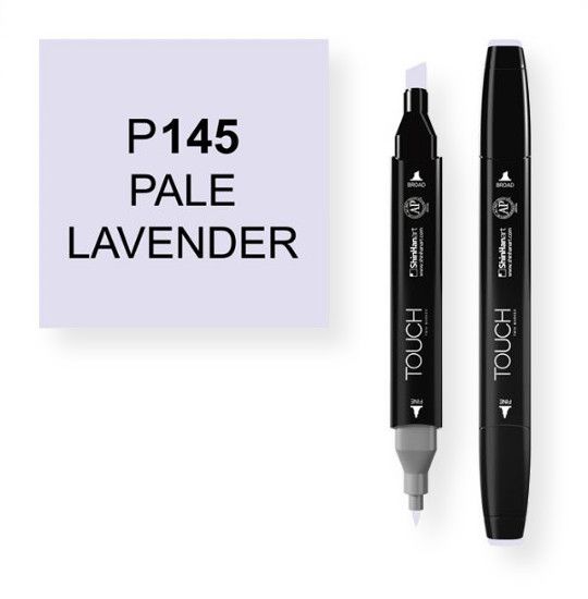 ShinHan Art 1110145-P145 Pale Lavender Marker; An advanced alcohol based ink formula that ensures rich color saturation and coverage with silky ink flow; The alcohol-based ink doesn't dissolve printed ink toner, allowing for odorless, vividly colored artwork on printed materials; The delivery of ink flow can be perfectly controlled to allow precision drawing; EAN 8809309661194 (SHINHANARTALVIN SHINHANART-ALVIN SHINHANARTALVIN1110145-P145 SHINHANART-1110145-P145 ALVIN1110145-P145 ALVIN-1110145-P1