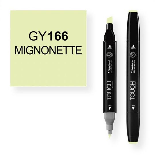 ShinHan Art 1110166-GY166 Mignonette Marker; An advanced alcohol based ink formula that ensures rich color saturation and coverage with silky ink flow; The alcohol-based ink doesn't dissolve printed ink toner, allowing for odorless, vividly colored artwork on printed materials; The delivery of ink flow can be perfectly controlled to allow precision drawing; EAN 8809309661248 (SHINHANARTALVIN SHINHANART-ALVIN SHINHANARTALVIN1110166-GY166 SHINHANART-1110166-GY166 ALVIN1110166-GY166 ALVIN-1110166-G