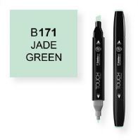 ShinHan Art 1110171-B171 Jade Green Marker; An advanced alcohol based ink formula that ensures rich color saturation and coverage with silky ink flow; The alcohol-based ink doesn't dissolve printed ink toner, allowing for odorless, vividly colored artwork on printed materials; The delivery of ink flow can be perfectly controlled to allow precision drawing; EAN 8809309661279 (SHINHANARTALVIN SHINHANART-ALVIN SHINHANARTALVIN1110171-B171 SHINHANART-1110171-B171 ALVIN1110171-B171 ALVIN-1110171-B171) 