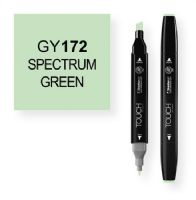 ShinHan Art 1110172-GY172 Spectrum Green Marker; An advanced alcohol based ink formula that ensures rich color saturation and coverage with silky ink flow; The alcohol-based ink doesn't dissolve printed ink toner, allowing for odorless, vividly colored artwork on printed materials; The delivery of ink flow can be perfectly controlled to allow precision drawing; EAN 8809309661286 (SHINHANARTALVIN SHINHANART-ALVIN SHINHANARTALVIN1110172-GY172 SHINHANART-1110172-GY172 ALVIN1110172-GY172 ALVIN-11101 