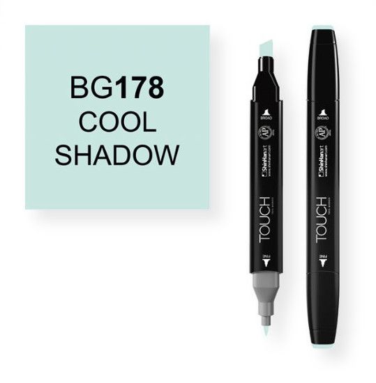 ShinHan Art 1110178-BG178 Cool Shadow Marker; An advanced alcohol based ink formula that ensures rich color saturation and coverage with silky ink flow; The alcohol-based ink doesn't dissolve printed ink toner, allowing for odorless, vividly colored artwork on printed materials; The delivery of ink flow can be perfectly controlled to allow precision drawing; EAN 8809309661323 (SHINHANARTALVIN SHINHANART-ALVIN SHINHANARTALVIN1110178-BG178 SHINHANART-1110178-BG178 ALVIN1110178-BG178 ALVIN-1110178-
