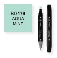 ShinHan Art 1110179-BG179 Aqua Mint Marker; An advanced alcohol based ink formula that ensures rich color saturation and coverage with silky ink flow; The alcohol-based ink doesn't dissolve printed ink toner, allowing for odorless, vividly colored artwork on printed materials; The delivery of ink flow can be perfectly controlled to allow precision drawing; EAN 8809309661330 (SHINHANARTALVIN SHINHANART-ALVIN SHINHANARTALVIN1110179-BG179 SHINHANART-1110179-BG179 ALVIN1110179-BG179 ALVIN-1110179-BG 