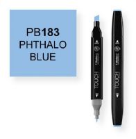 ShinHan Art 1110183-PB183 Phthalo Blue Marker; An advanced alcohol based ink formula that ensures rich color saturation and coverage with silky ink flow; The alcohol-based ink doesn't dissolve printed ink toner, allowing for odorless, vividly colored artwork on printed materials; The delivery of ink flow can be perfectly controlled to allow precision drawing; EAN 8809309661354 (SHINHANARTALVIN SHINHANART-ALVIN SHINHANARTALVIN SHINHANART-1110183-PB183 ALVIN1110183-PB183 ALVIN-1110183-PB183) 