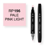 ShinHan Art 1110196-RP196 Pale Pink Light Marker; An advanced alcohol based ink formula that ensures rich color saturation and coverage with silky ink flow; The alcohol-based ink doesn't dissolve printed ink toner, allowing for odorless, vividly colored artwork on printed materials; The delivery of ink flow can be perfectly controlled to allow precision drawing; EAN 8809309661378 (SHINHANARTALVIN SHINHANART-ALVIN SHINHANARTALVIN SHINHANART-1110196-RP196 ALVIN1110196-RP196 ALVIN-1110196-RP196) 