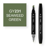 ShinHan Art 1110231-GY231 Seaweed Green Marker; An advanced alcohol based ink formula that ensures rich color saturation and coverage with silky ink flow; The alcohol-based ink doesn't dissolve printed ink toner, allowing for odorless, vividly colored artwork on printed materials; The delivery of ink flow can be perfectly controlled to allow precision drawing; EAN 8809326960454 (SHINHANARTALVIN SHINHANART-ALVIN SHINHANARTALVIN SHINHANART-1110231-GY231 ALVIN1110231-GY231 ALVIN-1110231-GY231) 