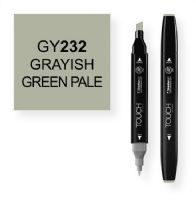 ShinHan Art 1110232-GY232 Grayish Green Pale Marker; An advanced alcohol based ink formula that ensures rich color saturation and coverage with silky ink flow; The alcohol-based ink doesn't dissolve printed ink toner, allowing for odorless, vividly colored artwork on printed materials; The delivery of ink flow can be perfectly controlled to allow precision drawing; EAN 8809326960478 (SHINHANARTALVIN SHINHANART-ALVIN SHINHANARTALVIN SHINHANART-1110232-GY232 ALVIN1110232-GY232 ALVIN-1110232-GY232) 