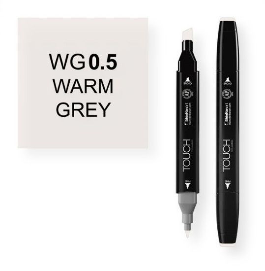 ShinHan Art 1111005-WG0.5 Warm Grey .5 Marker; An advanced alcohol based ink formula that ensures rich color saturation and coverage with silky ink flow; The alcohol-based ink doesn't dissolve printed ink toner, allowing for odorless, vividly colored artwork on printed materials; The delivery of ink flow can be perfectly controlled to allow precision drawing; EAN 8809309661590 (SHINHANARTALVIN SHINHANART-ALVIN SHINHANARTALVIN SHINHANART-1111005-WG0.5 ALVIN1111005-WG0.5 ALVIN-1111005-WG0.5)