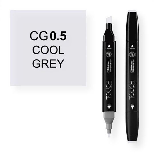 ShinHan Art 1112005-CG05 Cool Grey .5 Marker; An advanced alcohol based ink formula that ensures rich color saturation and coverage with silky ink flow; The alcohol-based ink doesn't dissolve printed ink toner, allowing for odorless, vividly colored artwork on printed materials; The delivery of ink flow can be perfectly controlled to allow precision drawing; EAN 8809309661491 (SHINHANARTALVIN SHINHANART-ALVIN SHINHANARTALVIN SHINHANART-1112005-CG05 ALVIN1112005-CG05 ALVIN-1112005-CG05)